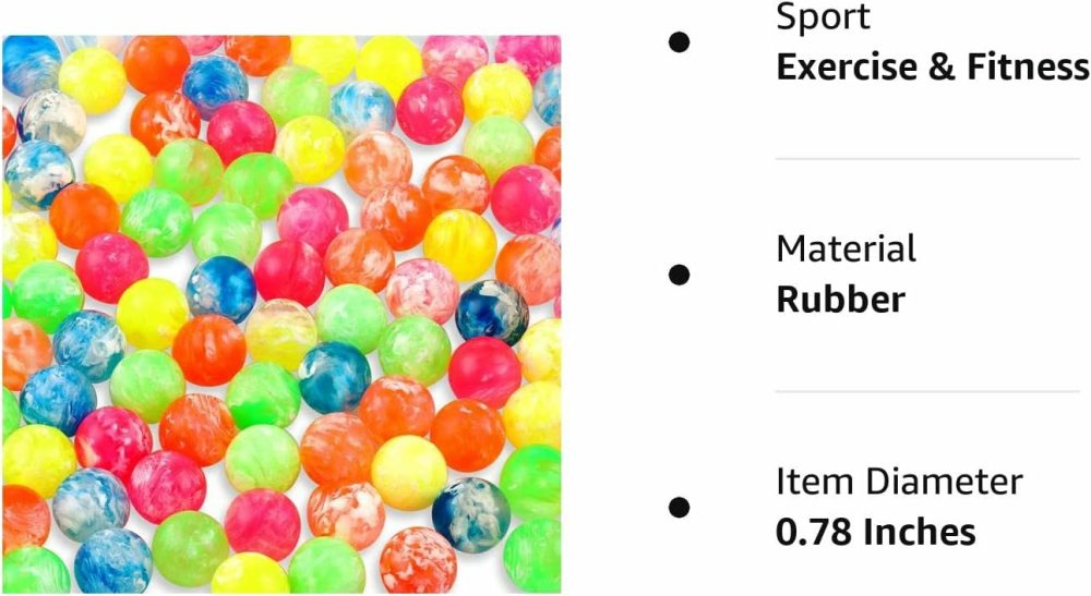 Small Bouncy Balls In Bulk Rubber High Bouncing Balls For Kids  Mini Bouncy Balls For Birthday Party Favors Gift Game Prizes Vending Machines Fillers Outdoor Activities  |  Balls All Toys Balls