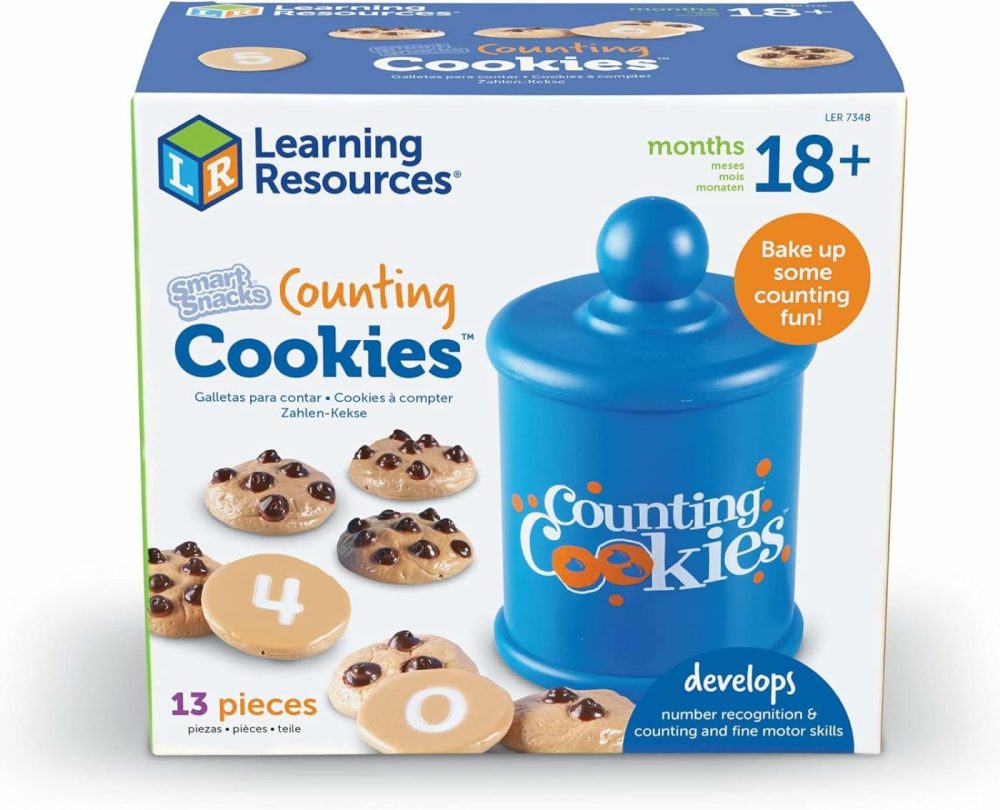 Smart Counting Cookies – 13 Pieces  Ages 18+ Months Toddler Counting & Sorting Skills  Toddler Math Learning Toys  Play Food For Toddlers  Chocolate Chip Cookies  |  Sorting & Stacking Toys All Toys Sorting & Stacking Toys