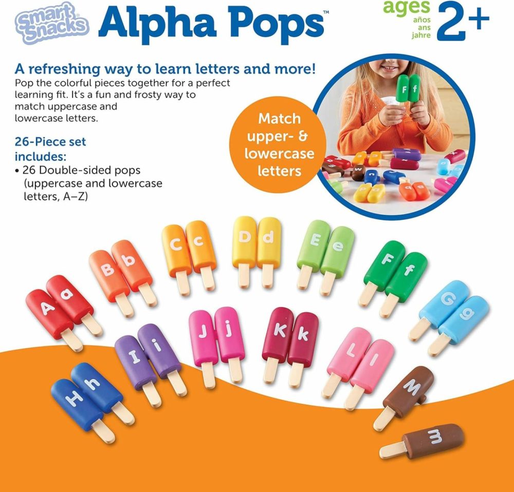 Smart Snacks Alpha Pops  26 Pieces  Age 2+  Toys For Toddlers  Toddler Alphabet  Learning Abc  Learning Toys  Stocking Stuffers For Kids  |  Sorting & Stacking Toys All Toys Sorting & Stacking Toys