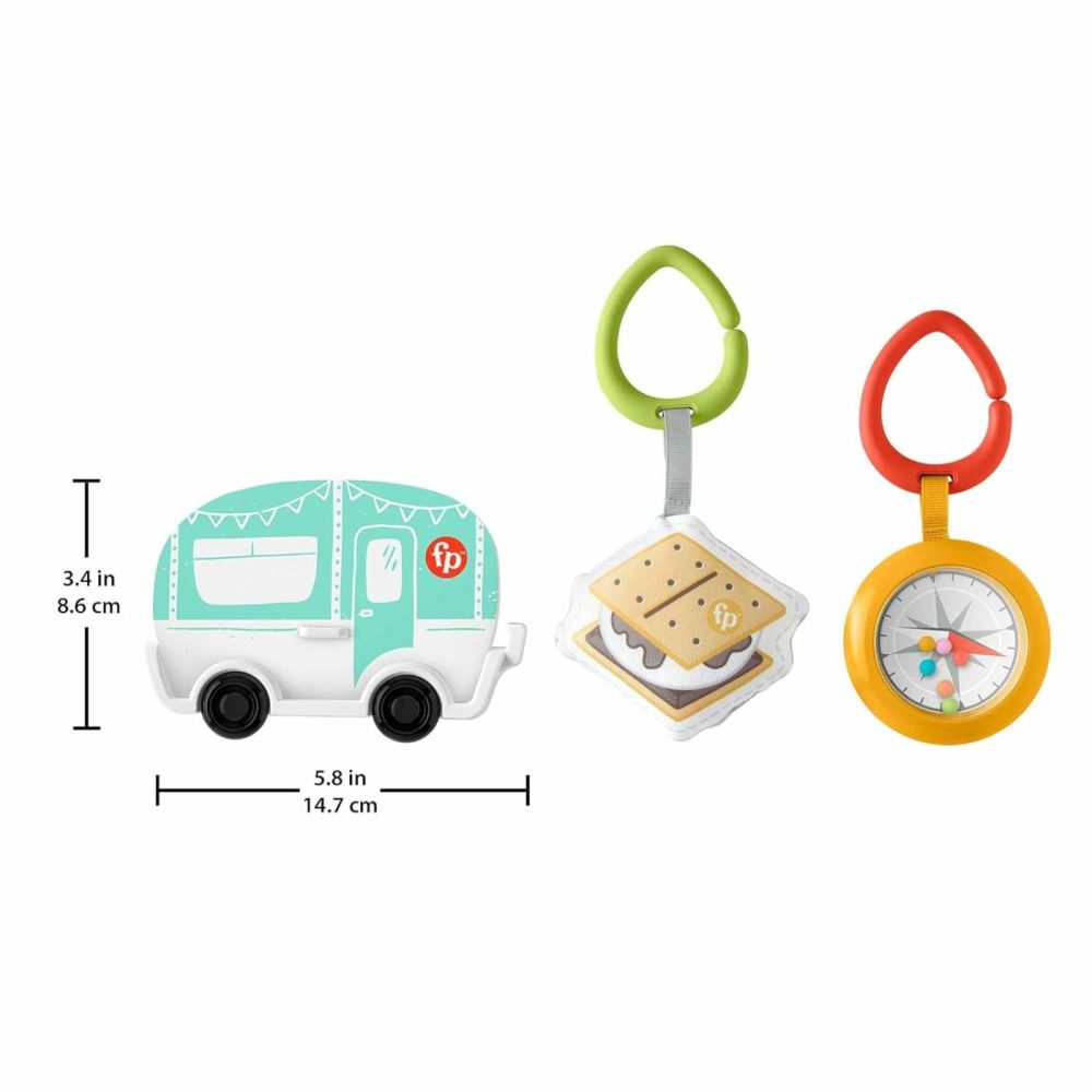 S’More Fun Camping Gift Set  3 Outdoor-Themed Baby Toys And Teether For Infants Ages 3 Months And Up  |  Rattles & Plush Rings All Toys Rattles & Plush Rings