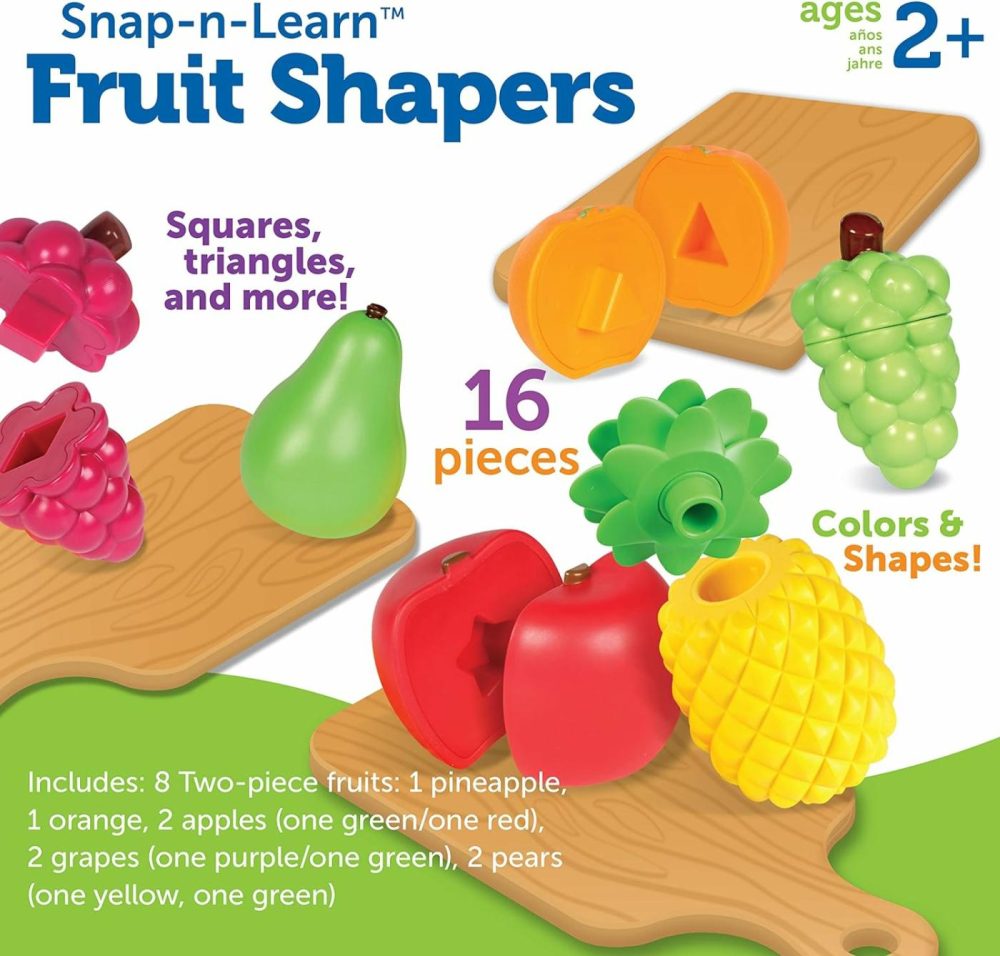 Snap-N-Learn Fruit Shapers,Fine Motor Toy For Toddlers  Ages 2+  |  Sorting & Stacking Toys All Toys Sorting & Stacking Toys