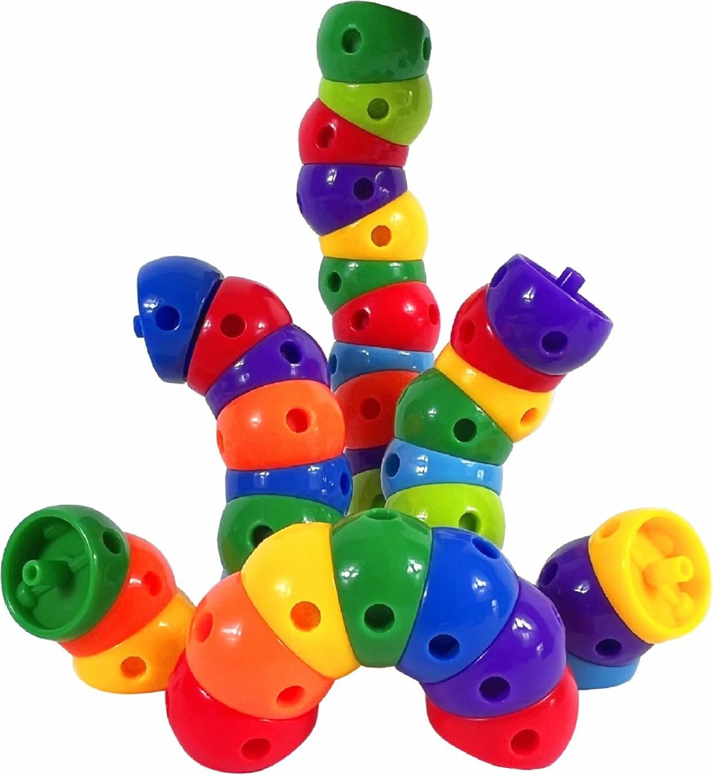 Snap N Twist Building Toys -Wocky Blocks- 80 Pieces Stem Snap Cubes – Manipulatives For Elementary School & Preschool – Tactile Sensory Toys For Boys & Girls,Stem Toys For 3 Year Old.  |  Sorting & Stacking Toys All Toys Sorting & Stacking Toys