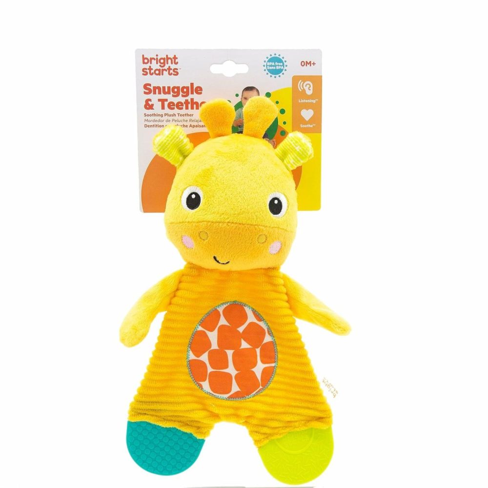 Snuggle & Teethe Bpa-Free Crinkle Teething Plush Baby Toy – Giraffe  |  Teethers All Toys Teethers