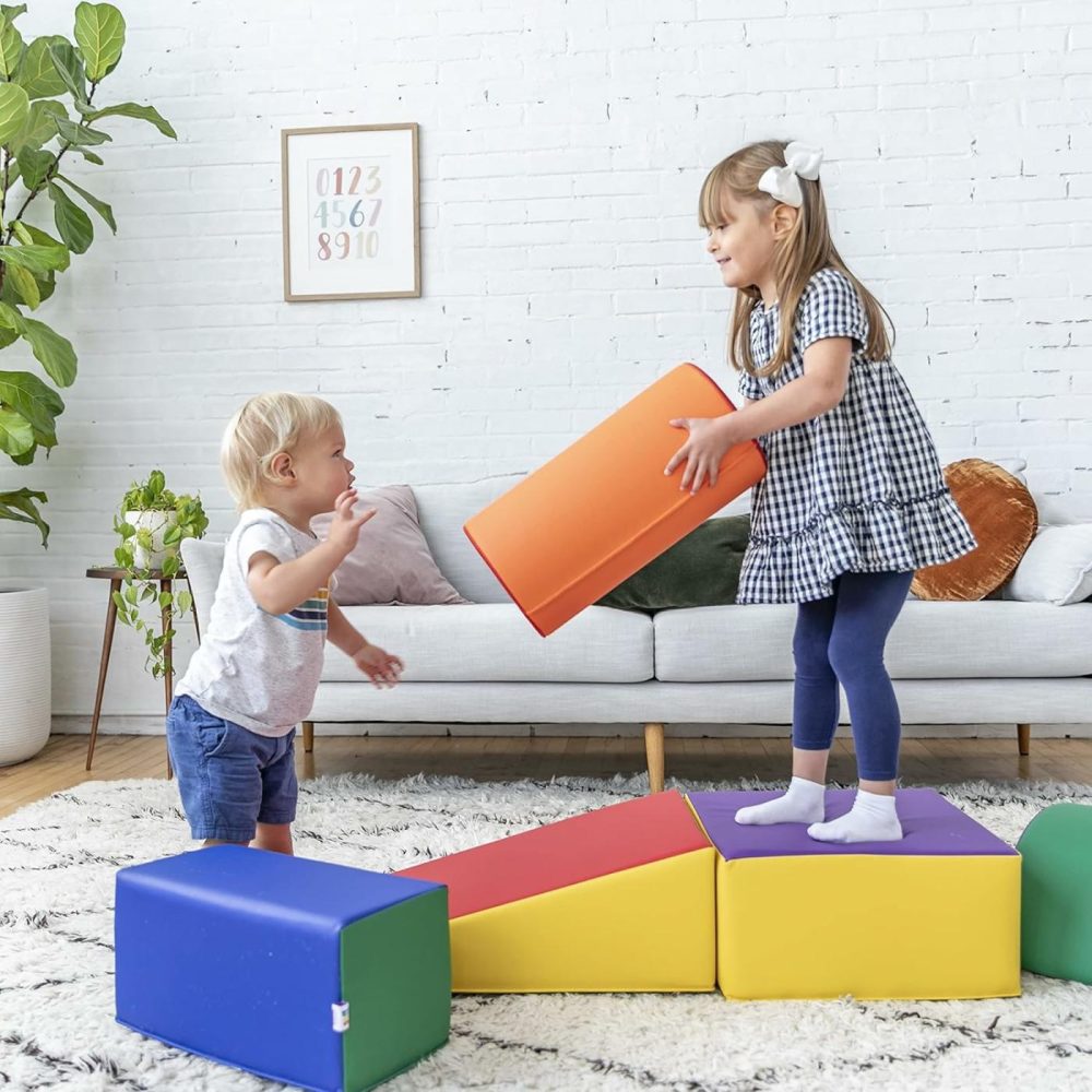 Softzone Climb And Crawl Playset  Building Blocks  Assorted  5-Piece  |  Indoor Climbers & Play Structures All Toys Assorted