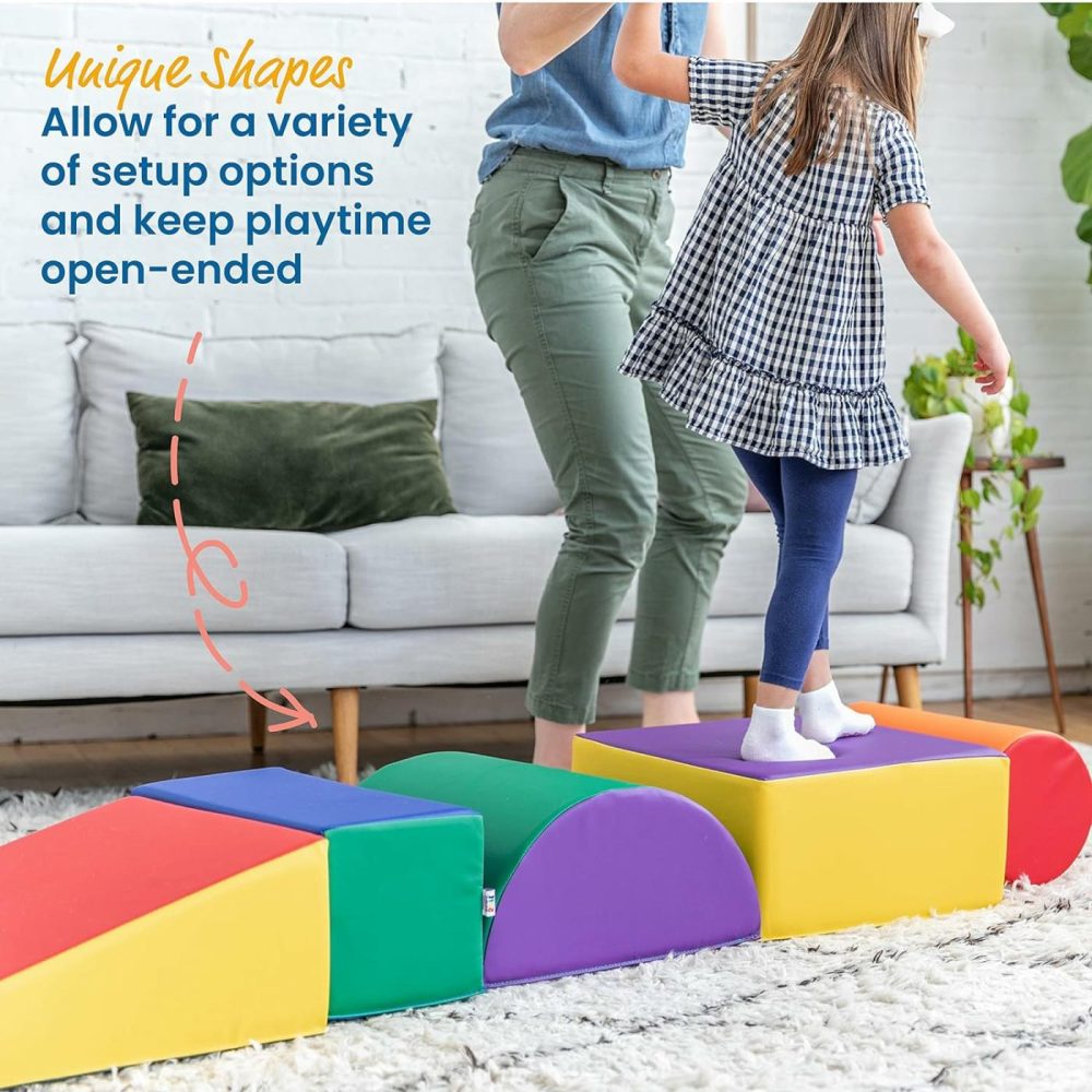 Softzone Climb And Crawl Playset  Building Blocks  Assorted  5-Piece  |  Indoor Climbers & Play Structures All Toys Assorted