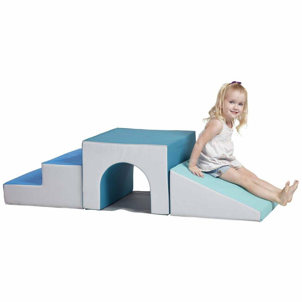 Softzone Single Tunnel Climber  Toddler Playset  Contemporary  3-Piece  |  Indoor Climbers & Play Structures All Toys Contemporary