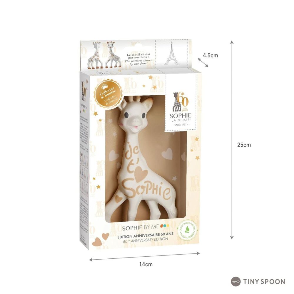 Sophie By Me 60Th Anniversary Edition Teether Sensory Developmental Toy  Beige  |  Teethers All Toys Beige