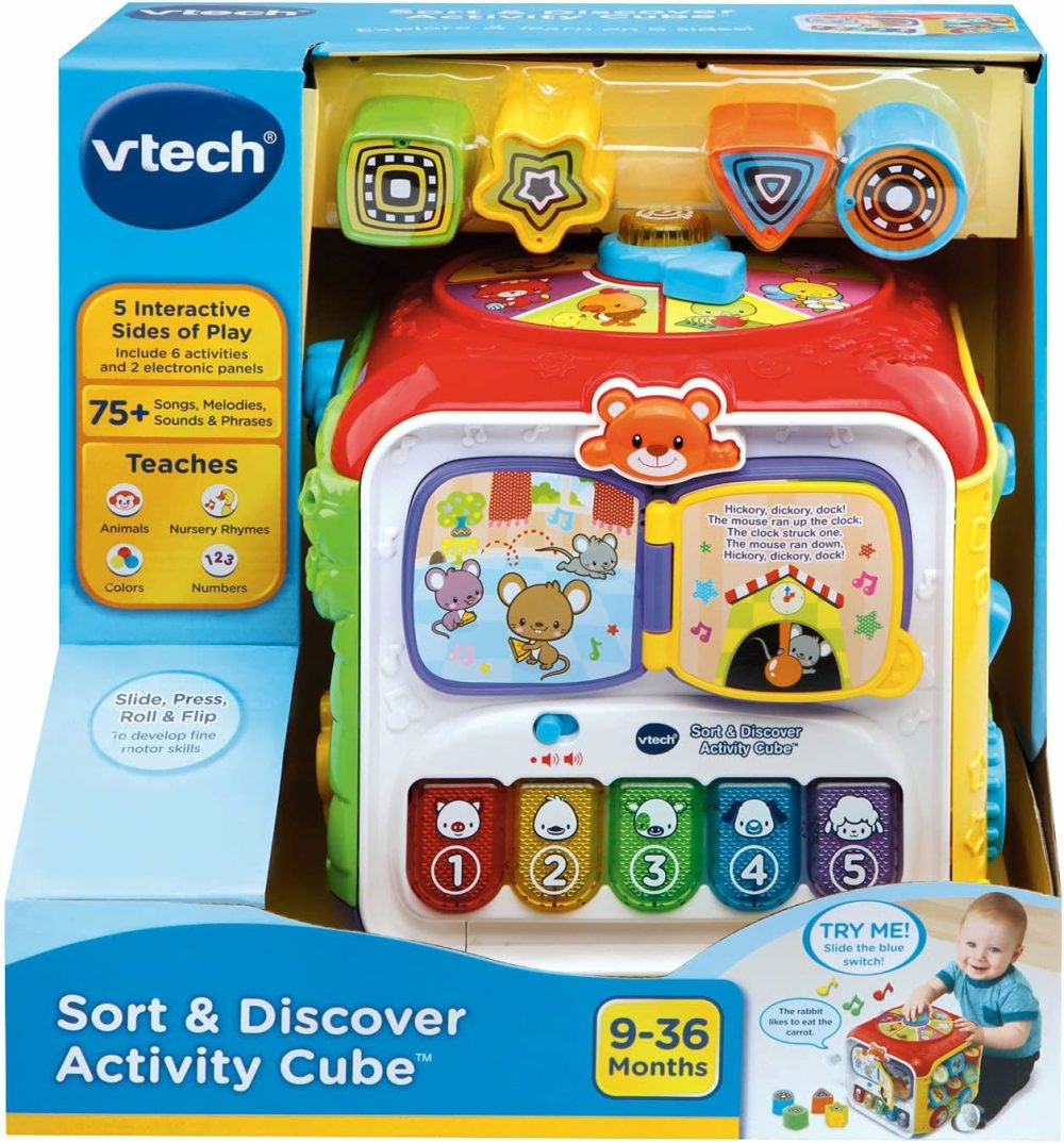 Sort And Discover Activity Cube (Frustration Free Packaging)  Red  |  Activity Cubes Activity Cubes Activity Cubes