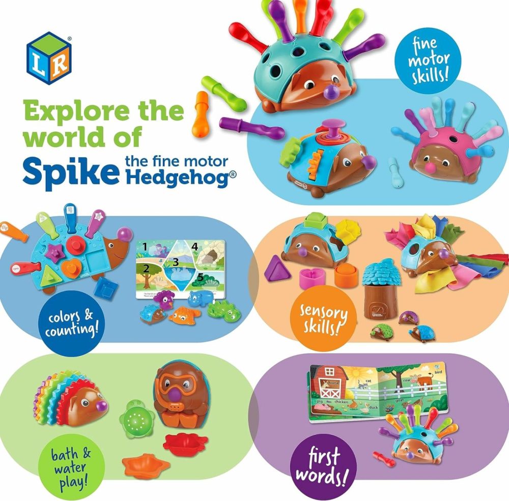 Spike The Fine Motor Hedgehog – Toddler Learning Toys  Fine Motor And Sensory Toys For Kids Ages 18+ Months  Montessori Toys  |  Sorting & Stacking Toys All Toys Sorting & Stacking Toys