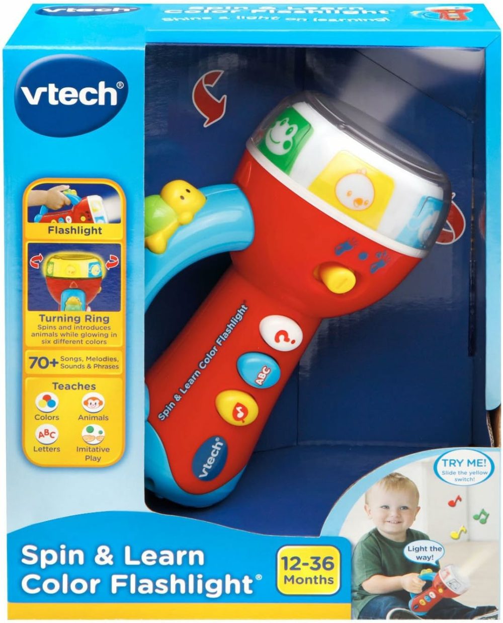 Spin & Learn Color Flashlight  |  Baby & Toddler Toys All Toys Baby & Toddler Toys