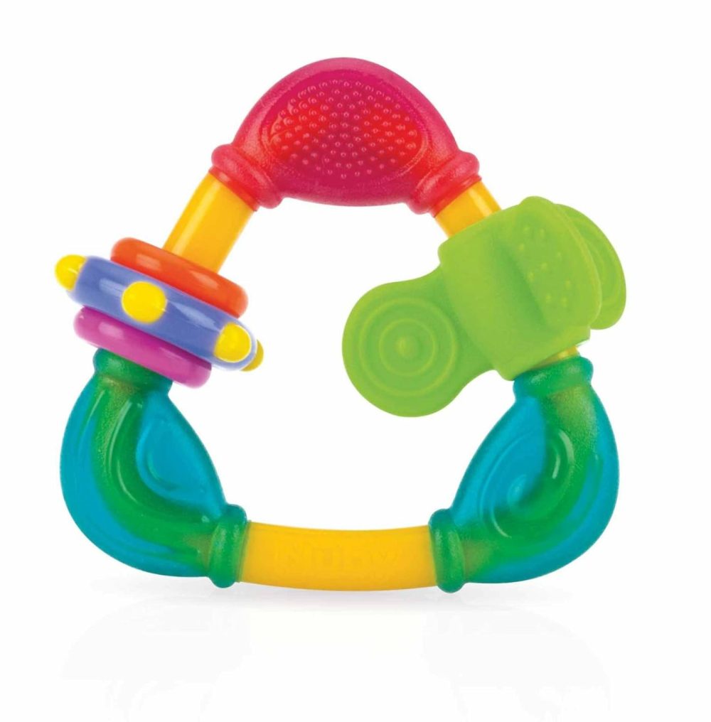 Spin N’ Teethe Teether  Colors May Vary  |  Teethers All Toys Red, Yellow, Blue