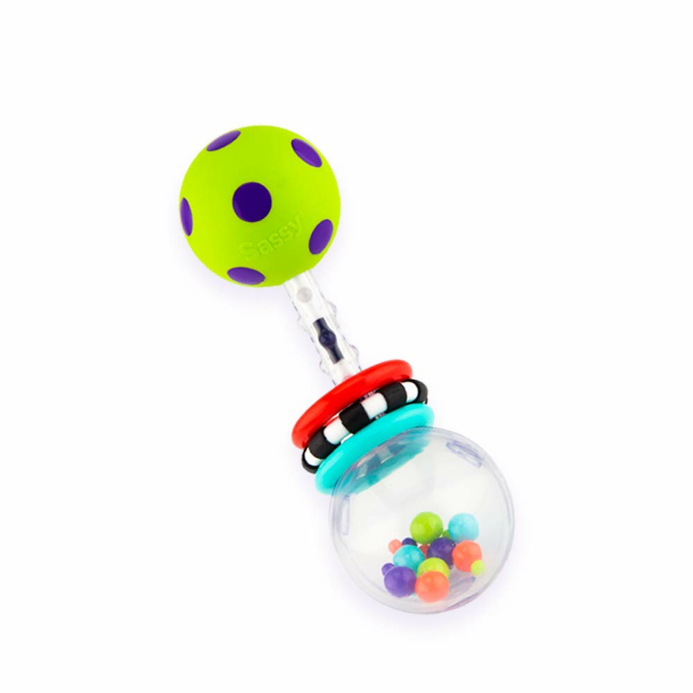 Spin Shine Rattle Developmental Toy (Colors May Vary)  |  Teethers All Toys Spin Shine Rattle