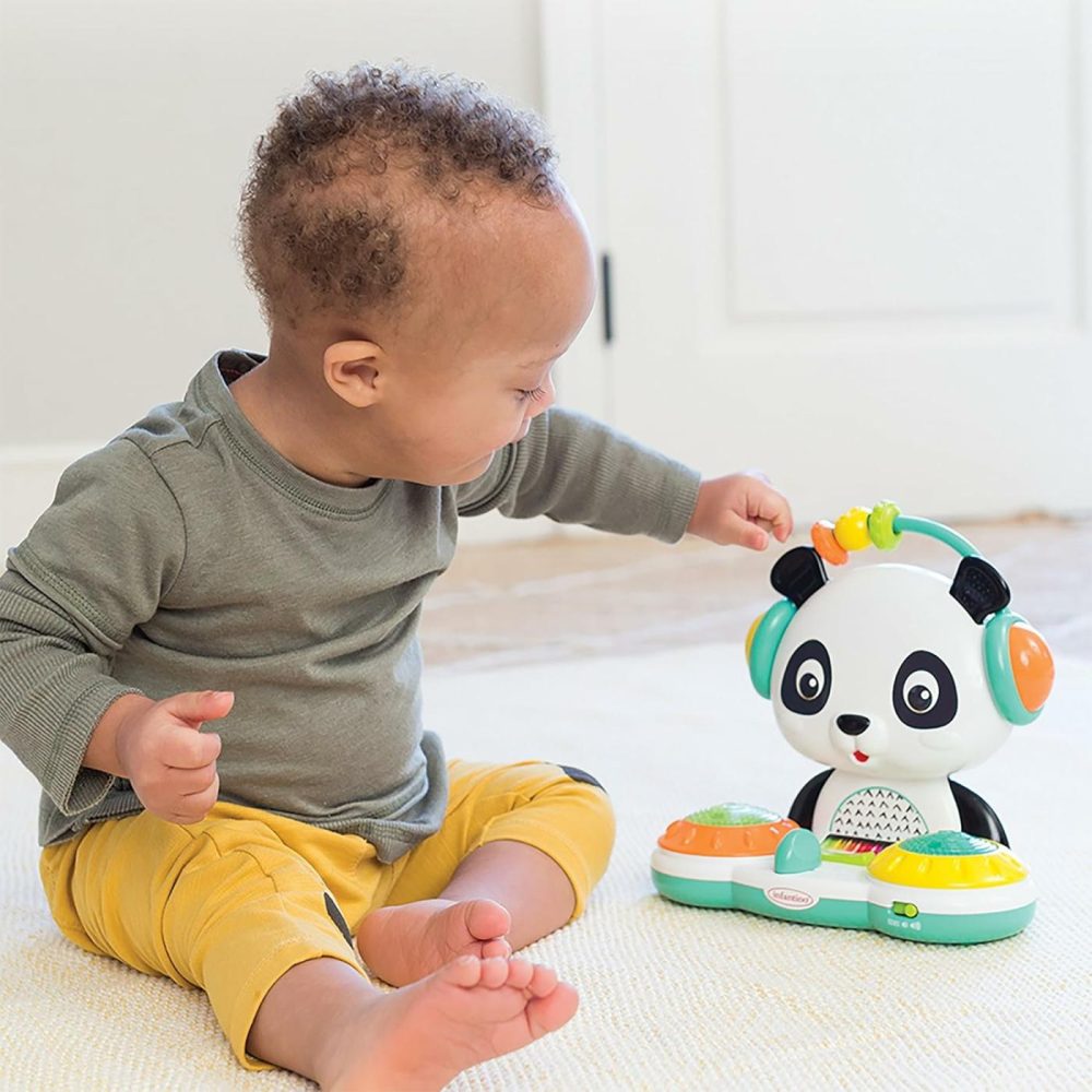 Spin & Slide Dj Panda – Musical Toy With Busy Beads  Light-Up Turntable Drums  Funky Beats  Switches  Silly Songs And 2 Volume Settings  For Babies And Toddlers  |  Musical Toys All Toys