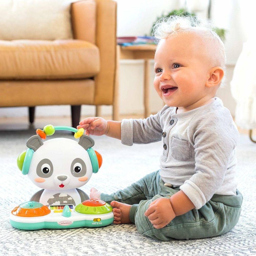 Spin & Slide Dj Panda – Musical Toy With Busy Beads  Light-Up Turntable Drums  Funky Beats  Switches  Silly Songs And 2 Volume Settings  For Babies And Toddlers  |  Musical Toys All Toys