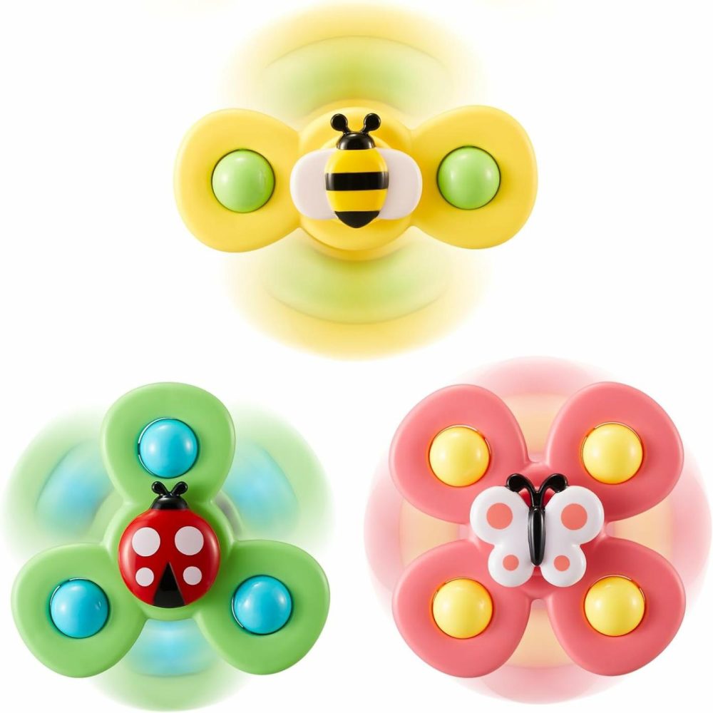 Spinner Toys For Babies Suction Spinners Baby|Suction Cup Spinning Toys For Toddlers 1-3|Toys For 1 Year Old Boy Baby Bath Toys For Kids Ages 1-3  |  Bath Toys All Toys Bath Toys