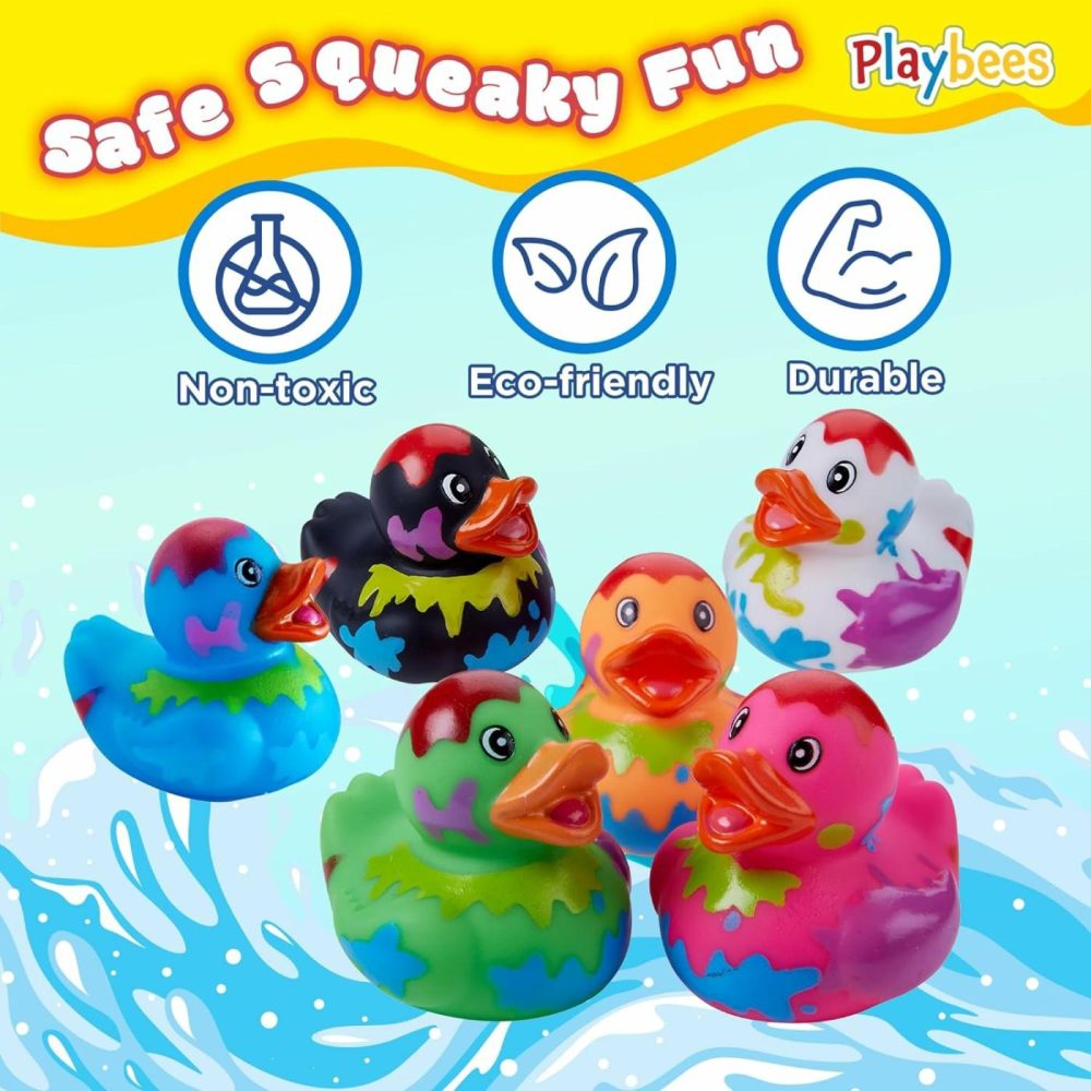 Splat Jeep Ducks For Ducking – 12 Pack – Duck Duck Jeep Rubber Ducks For Mini Baby Stocking Stuffers  Stress Relief  Bath Toy  Christmas Duck Toys  |  Bath Toys All Toys Bath Toys