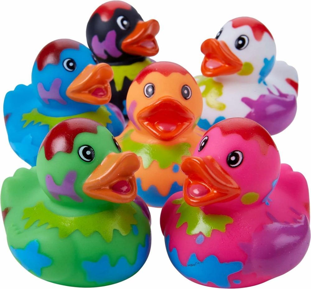 Splat Jeep Ducks For Ducking – 12 Pack – Duck Duck Jeep Rubber Ducks For Mini Baby Stocking Stuffers  Stress Relief  Bath Toy  Christmas Duck Toys  |  Bath Toys All Toys Bath Toys