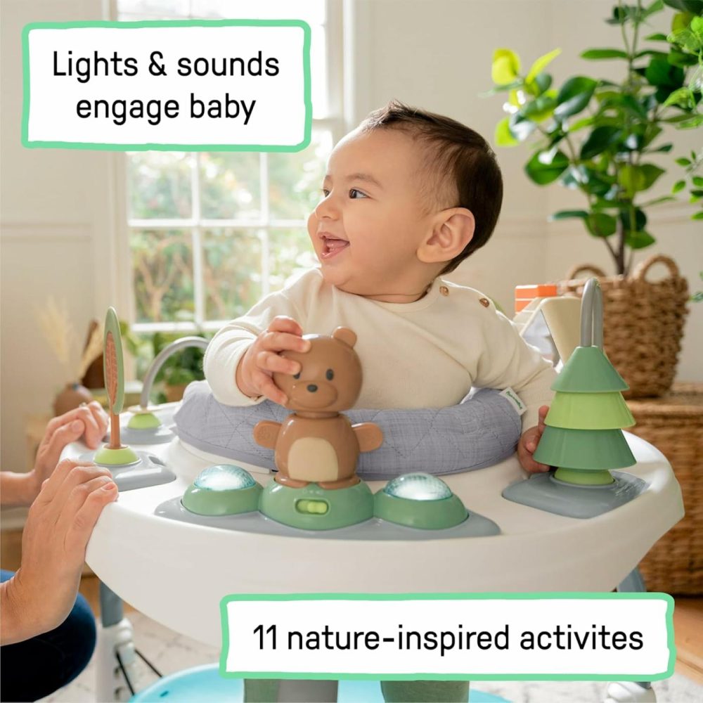 Spring & Sprout 2-In-1 Baby Activity Center Jumper And Table With Infant Toys – Ages 6 Months +  First Forest  |  Activity Centers Activity Centers Activity Centers