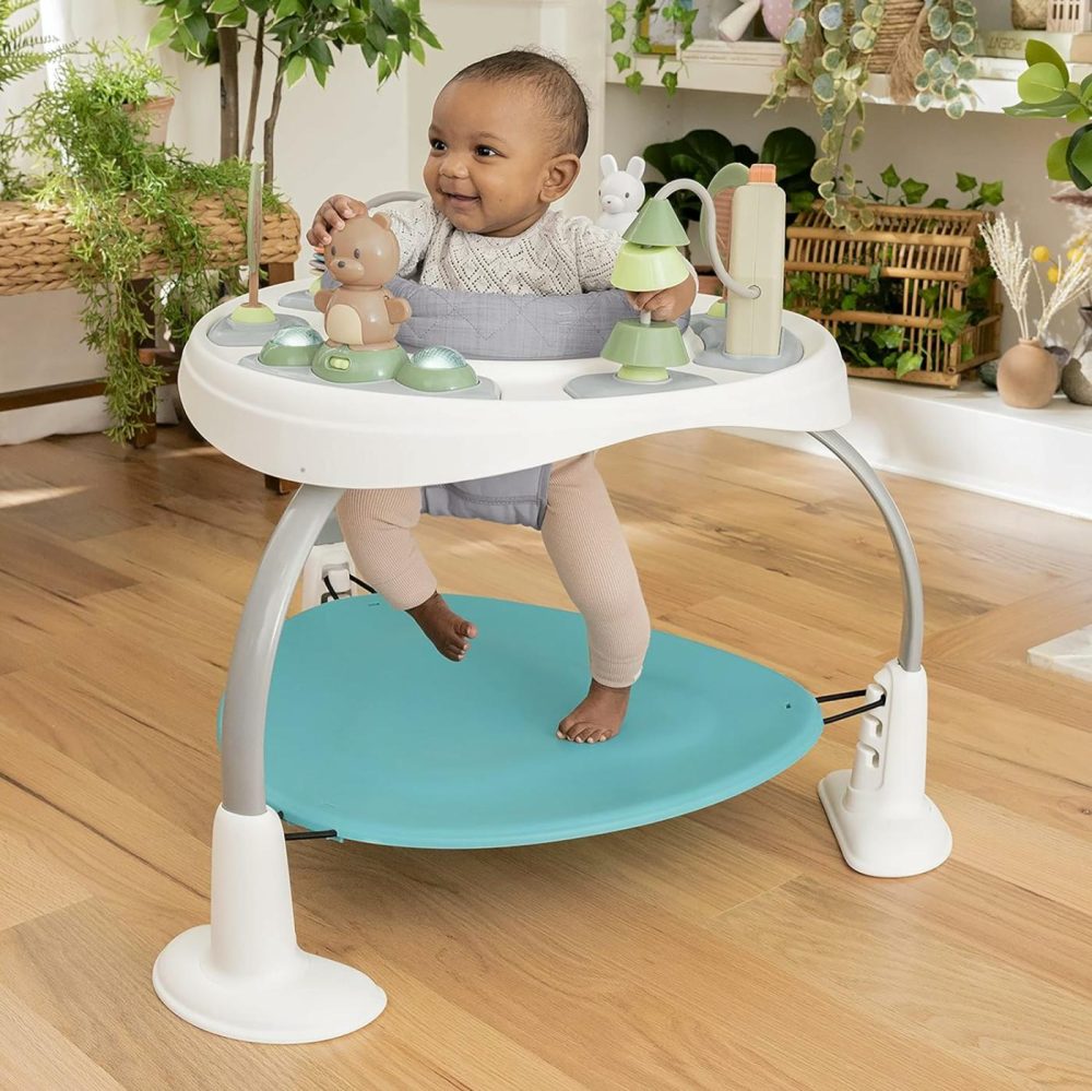 Spring & Sprout 2-In-1 Baby Activity Center Jumper And Table With Infant Toys – Ages 6 Months +  First Forest  |  Activity Centers Activity Centers Activity Centers