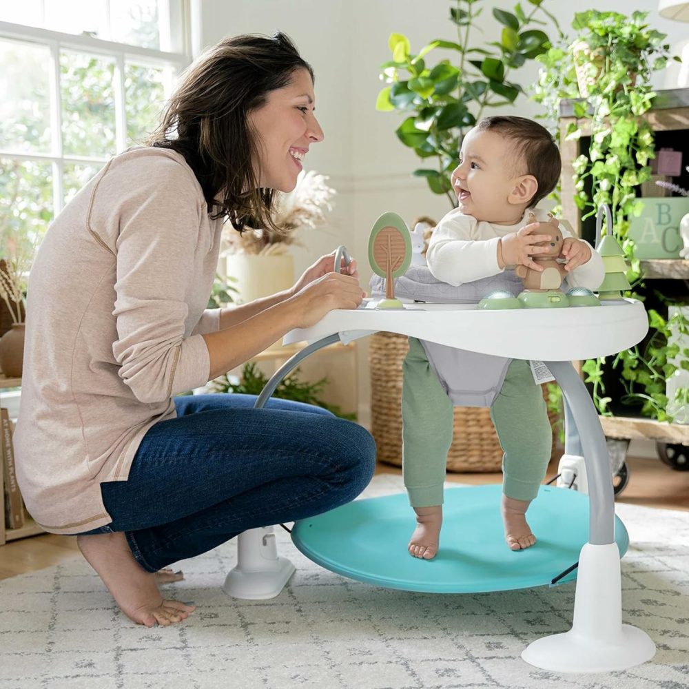 Spring & Sprout 2-In-1 Baby Activity Center Jumper And Table With Infant Toys – Ages 6 Months +  First Forest  |  Activity Centers Activity Centers Activity Centers