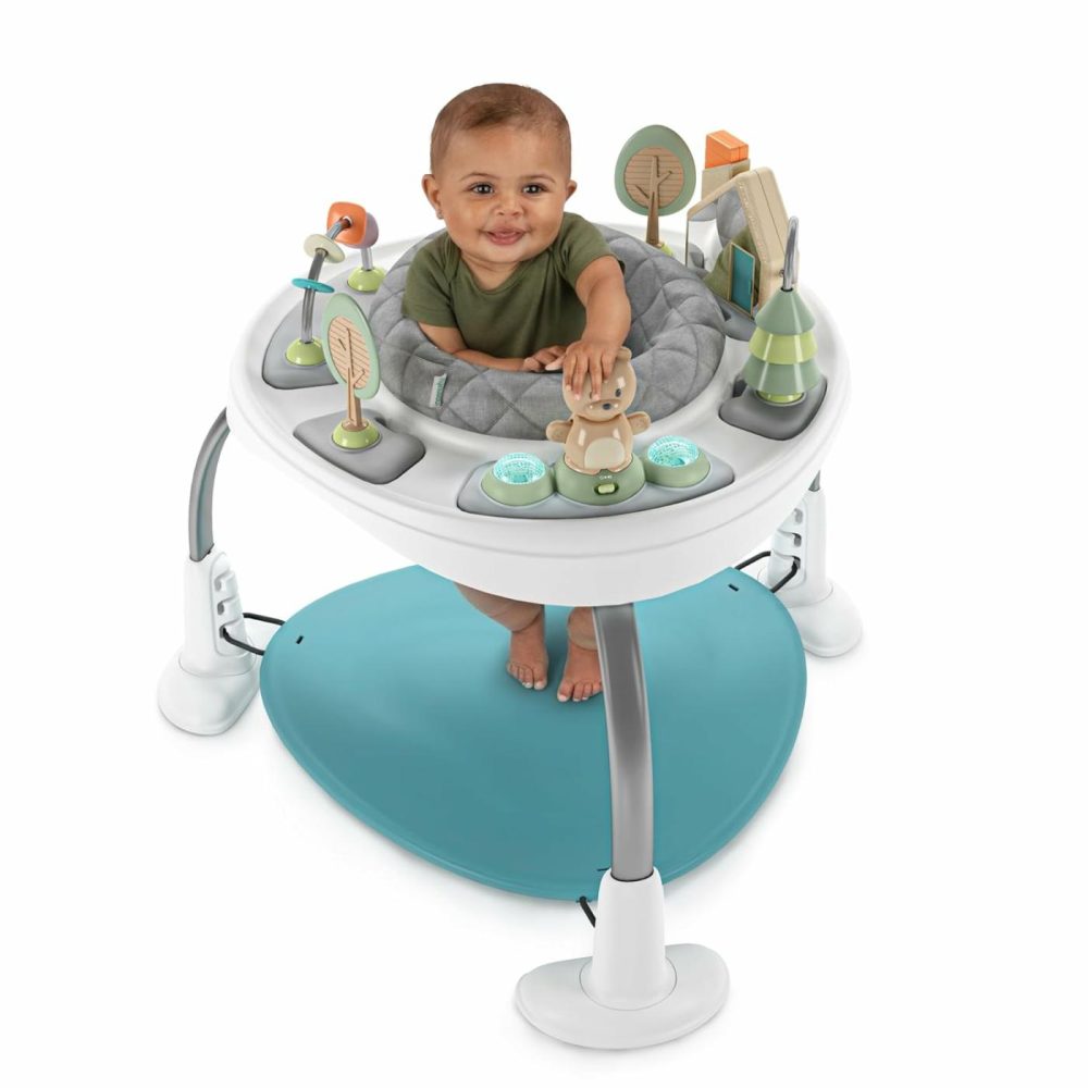 Spring & Sprout 2-In-1 Baby Activity Center Jumper And Table With Infant Toys – Ages 6 Months +  First Forest  |  Activity Centers Activity Centers Activity Centers