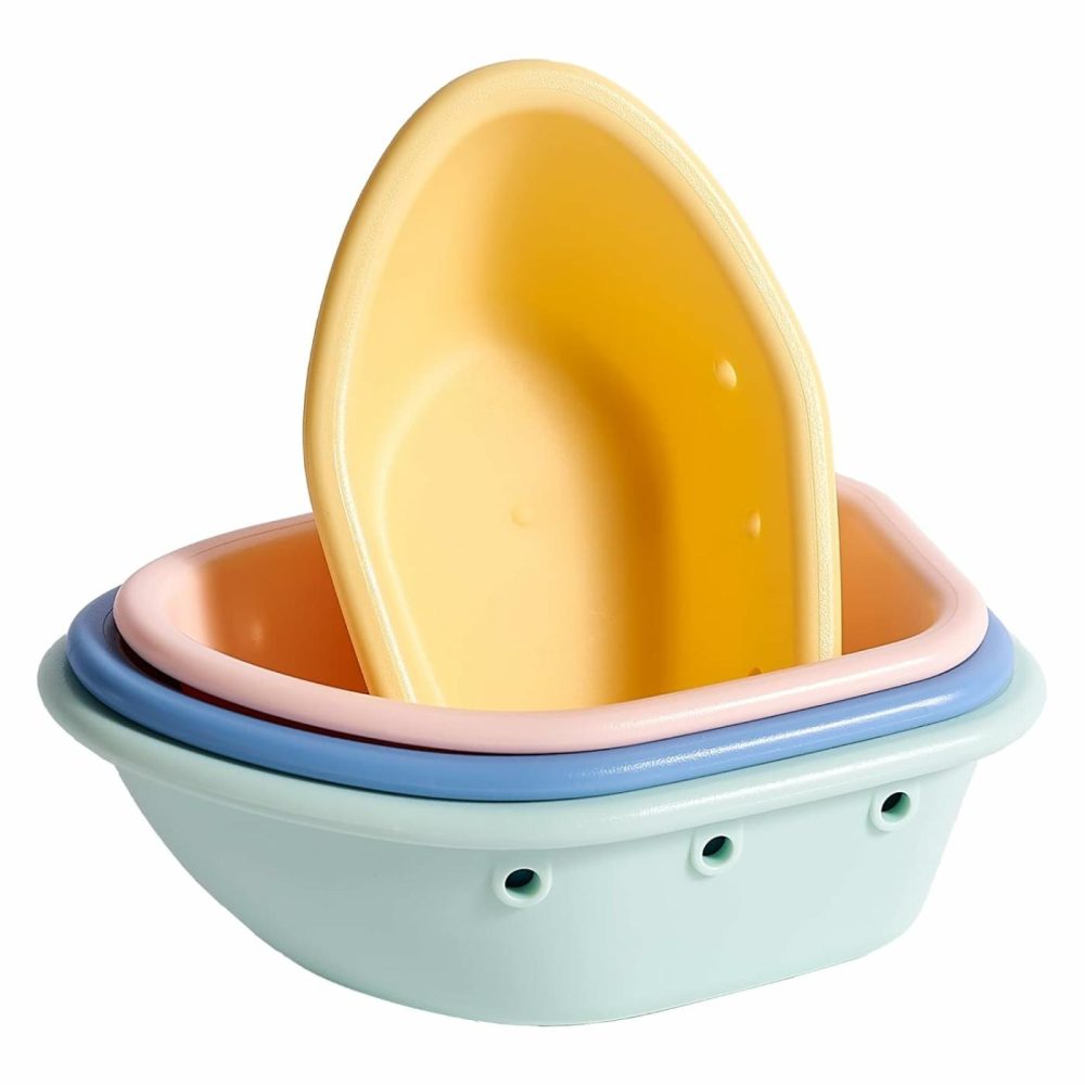 Sprout Ware Floating Boats  6Mo+ Plant-Plastic  Dishwasher Safe  Tested For Hormones  |  Bath Toys All Toys Bath Toys