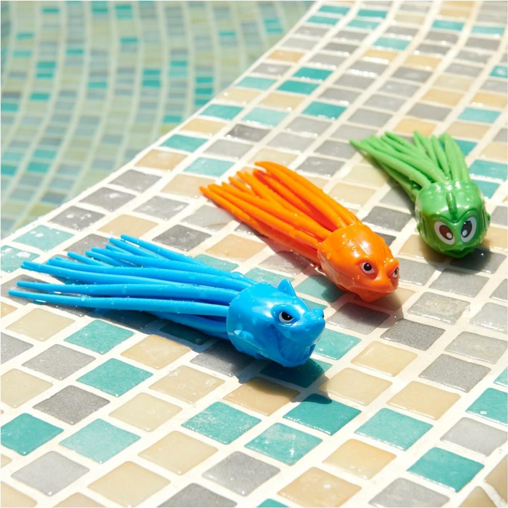 Squidivers Kids Pool Diving Toys  3 Pack  Bath Toys & Pool Party Supplies For Kids Ages 5 And Up  |  Bath Toys All Toys Bath Toys