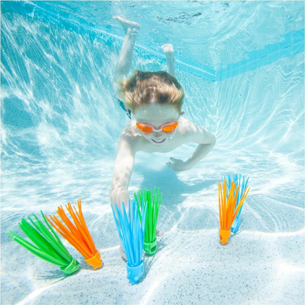 Squidivers Kids Pool Diving Toys  3 Pack  Bath Toys & Pool Party Supplies For Kids Ages 5 And Up  |  Bath Toys All Toys Bath Toys