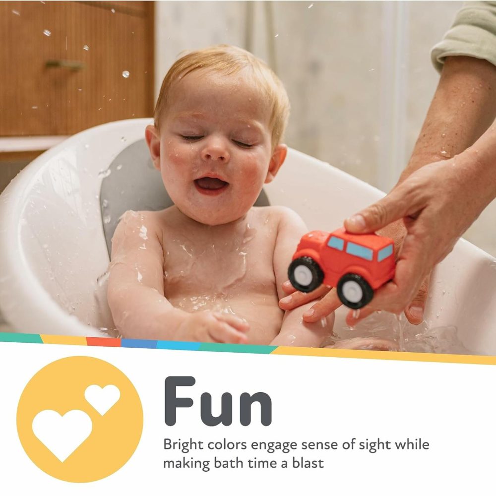 Squirt Wheels Baby Bath Toys – Bpa Free Baby Essentials – 4-Count  |  Bath Toys All Toys Bath Toys