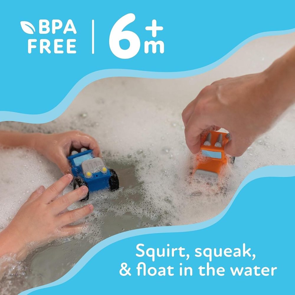 Squirt Wheels Baby Bath Toys – Bpa Free Baby Essentials – 4-Count  |  Bath Toys All Toys Bath Toys