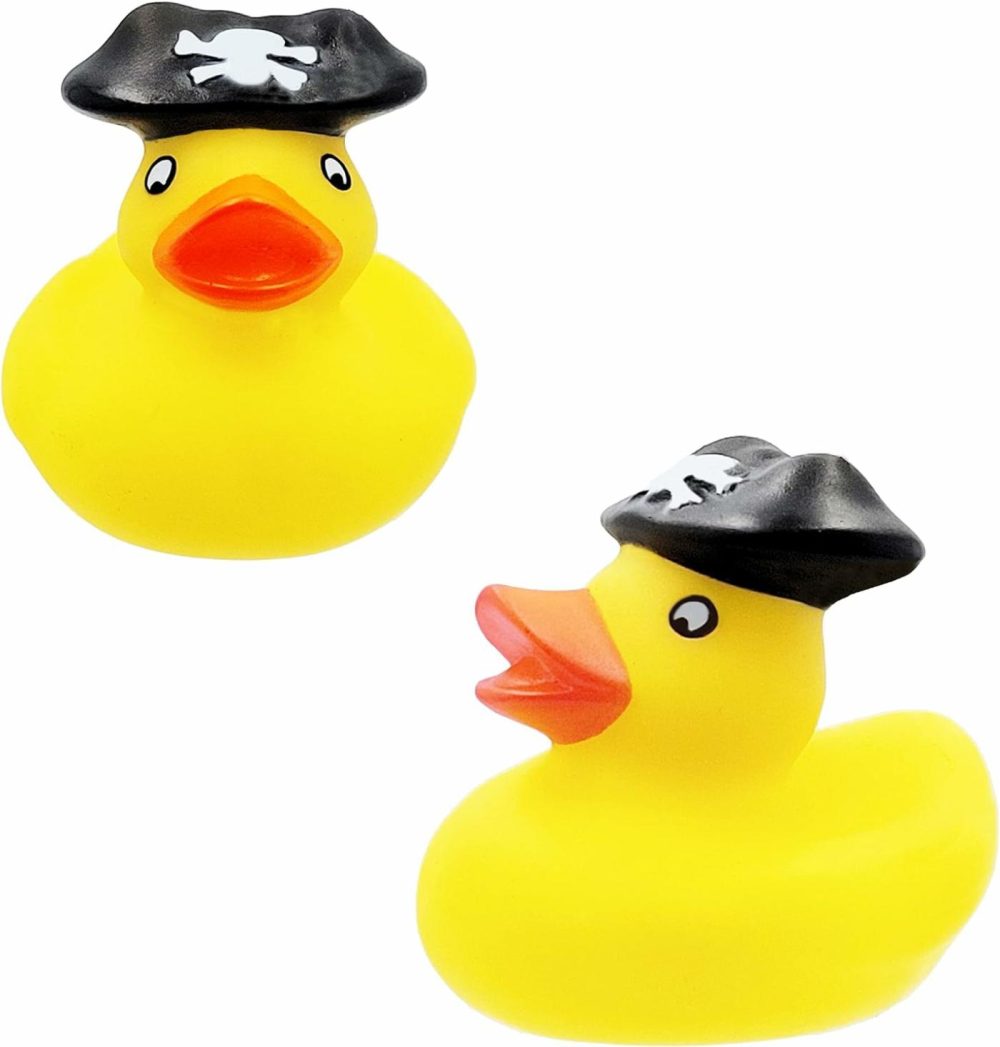 St. Patrick’s Pirate Rubber Duck Toy Duckies For Kids  Bath Birthday Projects Gifts Baby Showers Classroom Summer Beach And Pool Activity Party Favors  2″ (6-Pack)  |  Bath Toys All Toys Bath Toys