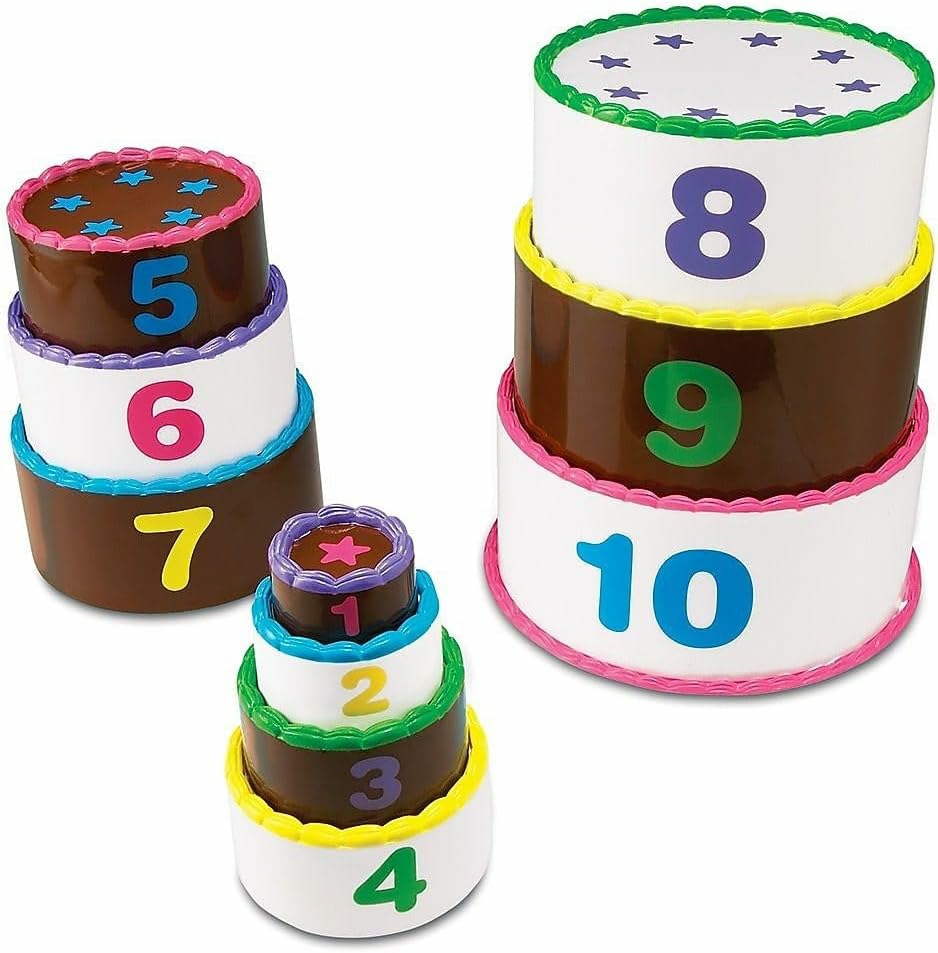 Stack And Count Layer Cake – 10 Pieces  Ages 18+ Months Toddler Learning Toys  Early Stacking And Counting Skills For Toddlers  |  Sorting & Stacking Toys All Toys Sorting & Stacking Toys