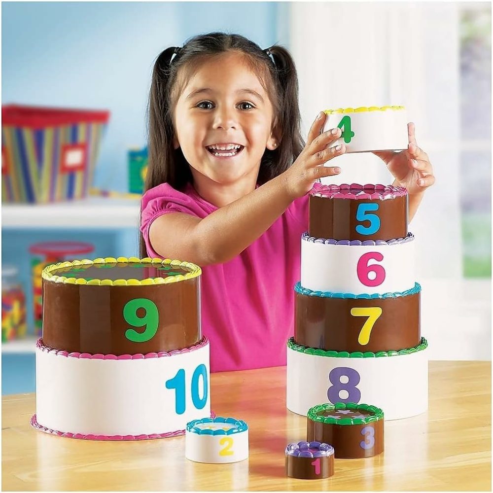 Stack And Count Layer Cake – 10 Pieces  Ages 18+ Months Toddler Learning Toys  Early Stacking And Counting Skills For Toddlers  |  Sorting & Stacking Toys All Toys Sorting & Stacking Toys