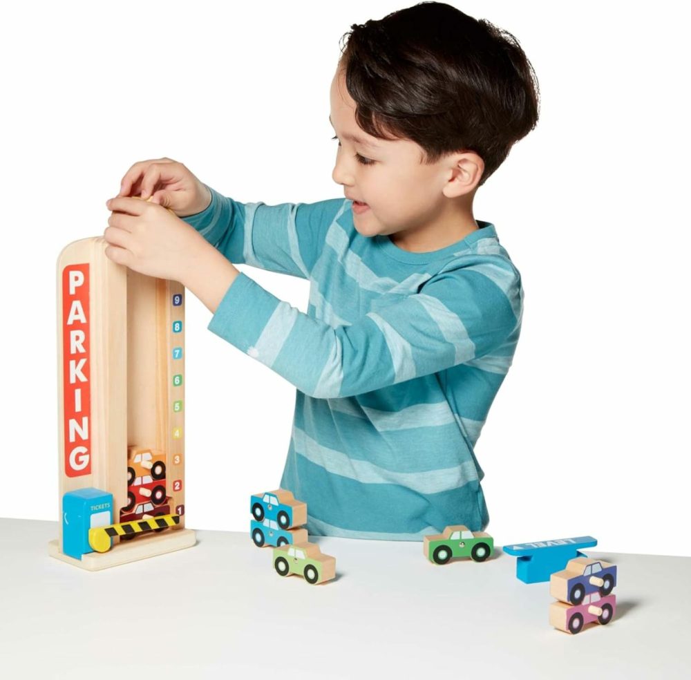 Stack & Count Wooden Parking Garage With 10 Cars  |  Sorting & Stacking Toys All Toys Sorting & Stacking Toys