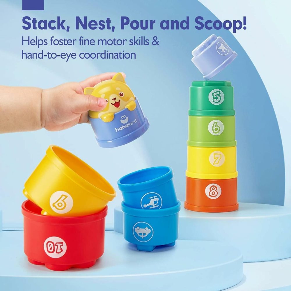 Stacking Toys For Toddlers 1-3 – Stacking Cups – Toddler Toys Age 1-2 Learning Montessori Toys For 1 Year Old Boy Birthday Gift Baby Toys 12-18 Months  |  Sorting & Stacking Toys All Toys Sorting & Stacking Toys