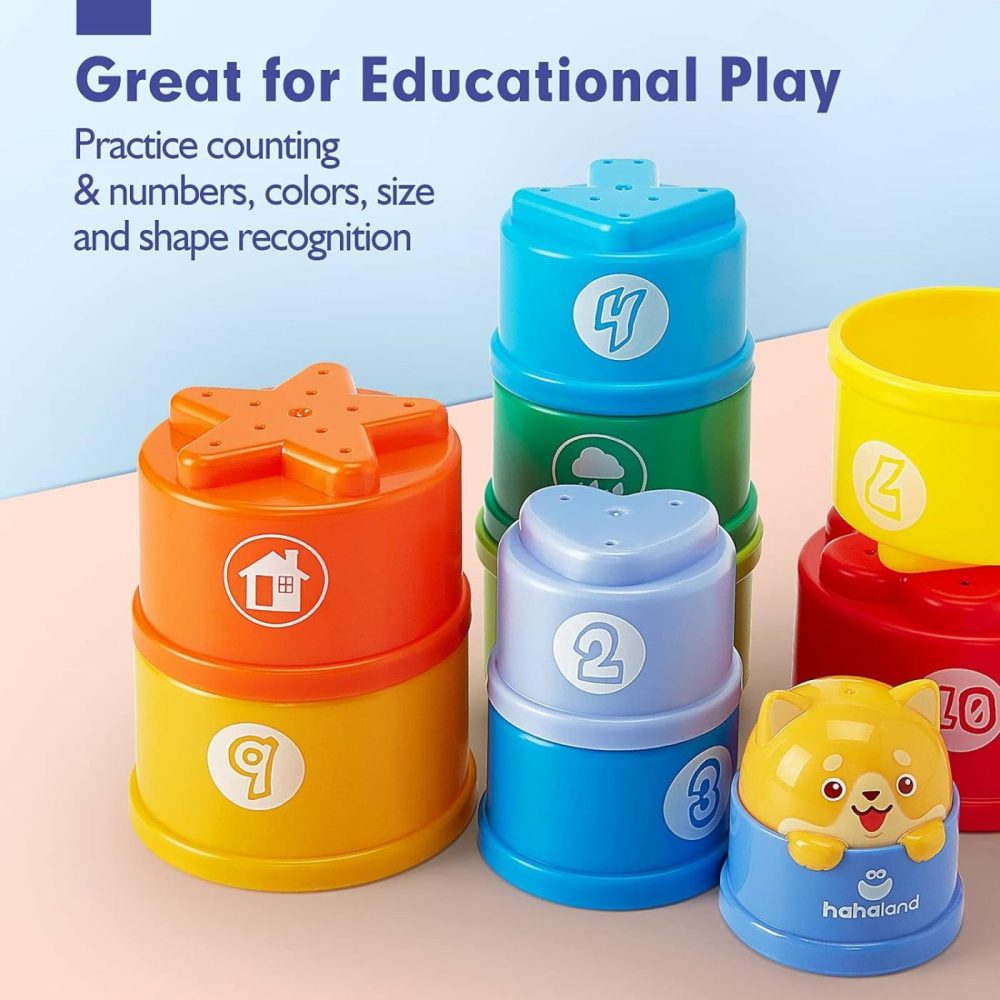 Stacking Toys For Toddlers 1-3 – Stacking Cups – Toddler Toys Age 1-2 Learning Montessori Toys For 1 Year Old Boy Birthday Gift Baby Toys 12-18 Months  |  Sorting & Stacking Toys All Toys Sorting & Stacking Toys