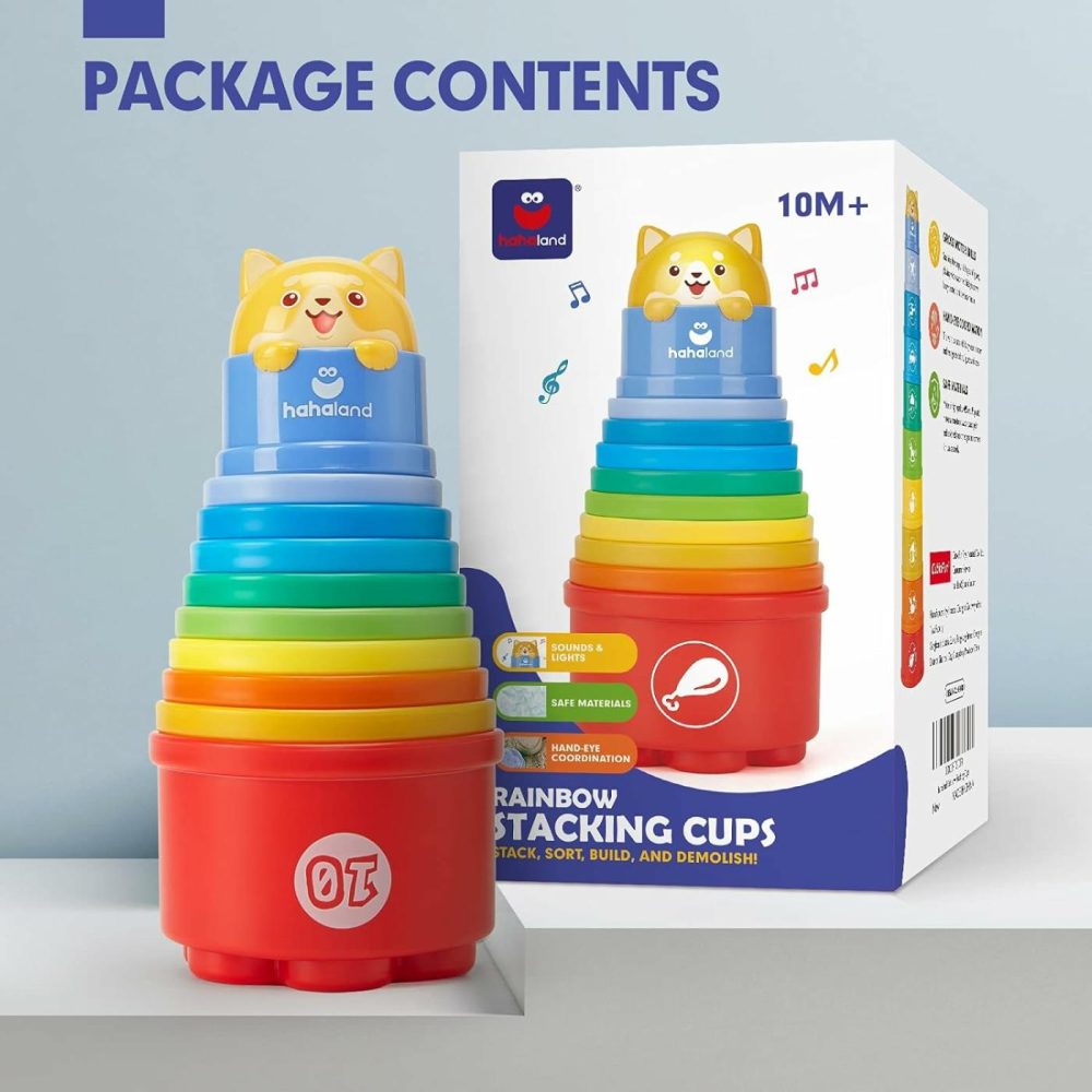 Stacking Toys For Toddlers 1-3 – Stacking Cups – Toddler Toys Age 1-2 Learning Montessori Toys For 1 Year Old Boy Birthday Gift Baby Toys 12-18 Months  |  Sorting & Stacking Toys All Toys Sorting & Stacking Toys