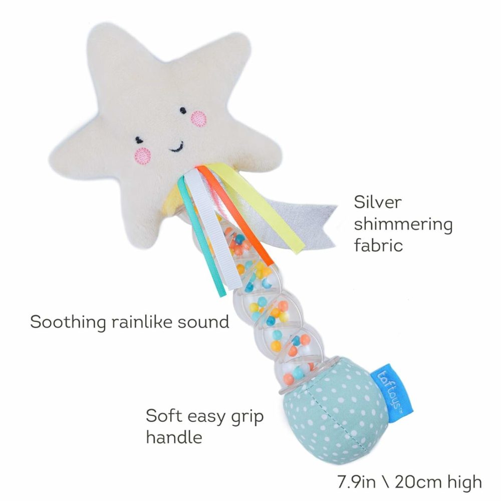 Star Rainstick Rattle  Musical Shake & Rattle Rainmaker Toy  Musical Instrument For Babies And Toddlers For Sensory And Motor Skills Development  |  Rattles & Plush Rings All Toys Rattles & Plush Rings