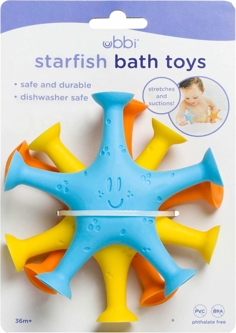 Starfish Stretch And Suction Bath Toys  Baby Bath Accessory  Water Toys For Toddler Bath Time  Fun Baby Water Toys  Set Of 3  |  Bath Toys All Toys Bath Toys