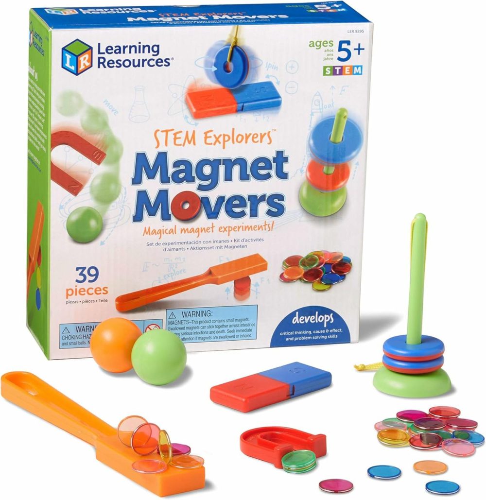 Stem Explorers -Ages 5+  Magnet Movers  Critical Thinking Skills  Stem Certified Toys  Magnets Kids,Magnet Set,Back To School Supplies,39 Pieces  |  Sorting & Stacking Toys All Toys Sorting & Stacking Toys