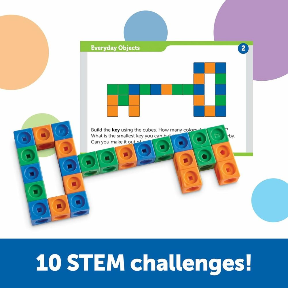 Stem Explorers Mathlink Builders – 100 Pieces  Ages 5+  Kindergarten Stem Activities  Math Activity Set And Games For Kids  Linking Cubes  Connecting Cubes  |  Activity Cubes Activity Cubes Activity Cubes