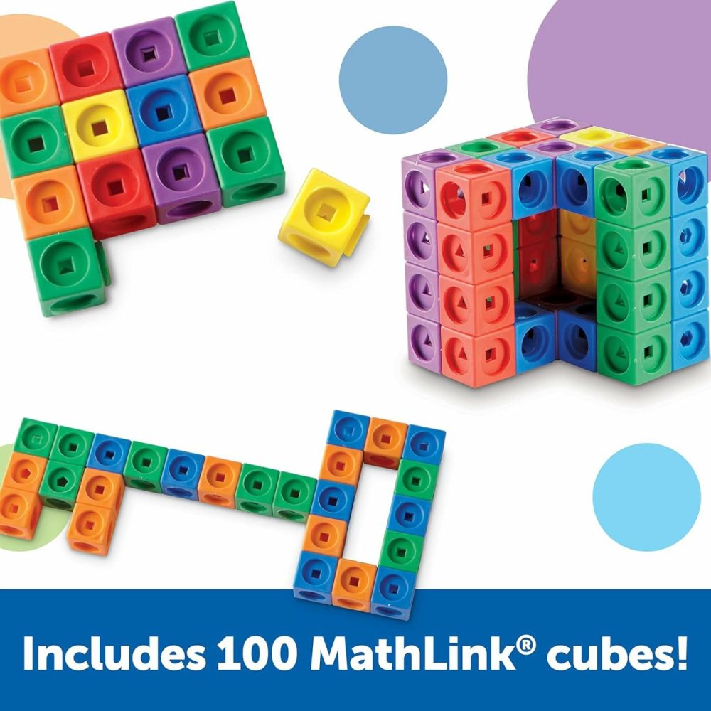 Stem Explorers Mathlink Builders – 100 Pieces  Ages 5+  Kindergarten Stem Activities  Math Activity Set And Games For Kids  Linking Cubes  Connecting Cubes  |  Activity Cubes Activity Cubes Activity Cubes