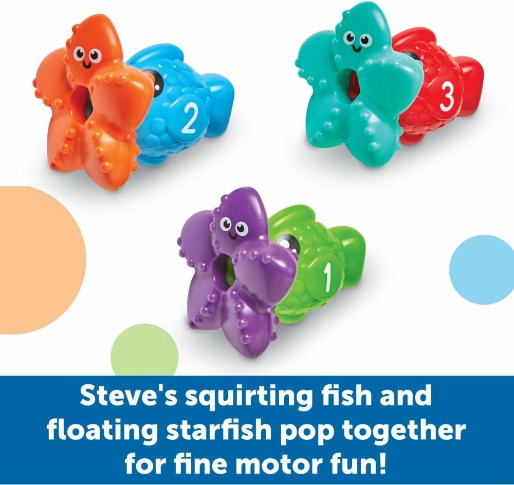 Steve The Scoop & Splash Shark  7 Pieces  Ages 18 Months+  Toddler Learning Toys  Baby Toys ,Toddler Bathtub,Pool Toys  Water Toys  |  Bath Toys All Toys Bath Toys