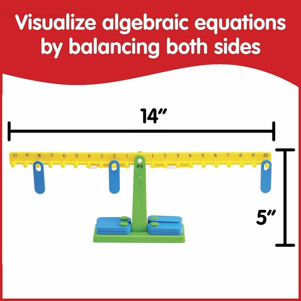 Student Math Balance – In Home Learning Manipulative For Early Math And Number Concepts – Includes 20 Weights – Beginner Addition  Subtraction And Equations  |  Sorting & Stacking Toys All Toys Sorting & Stacking Toys