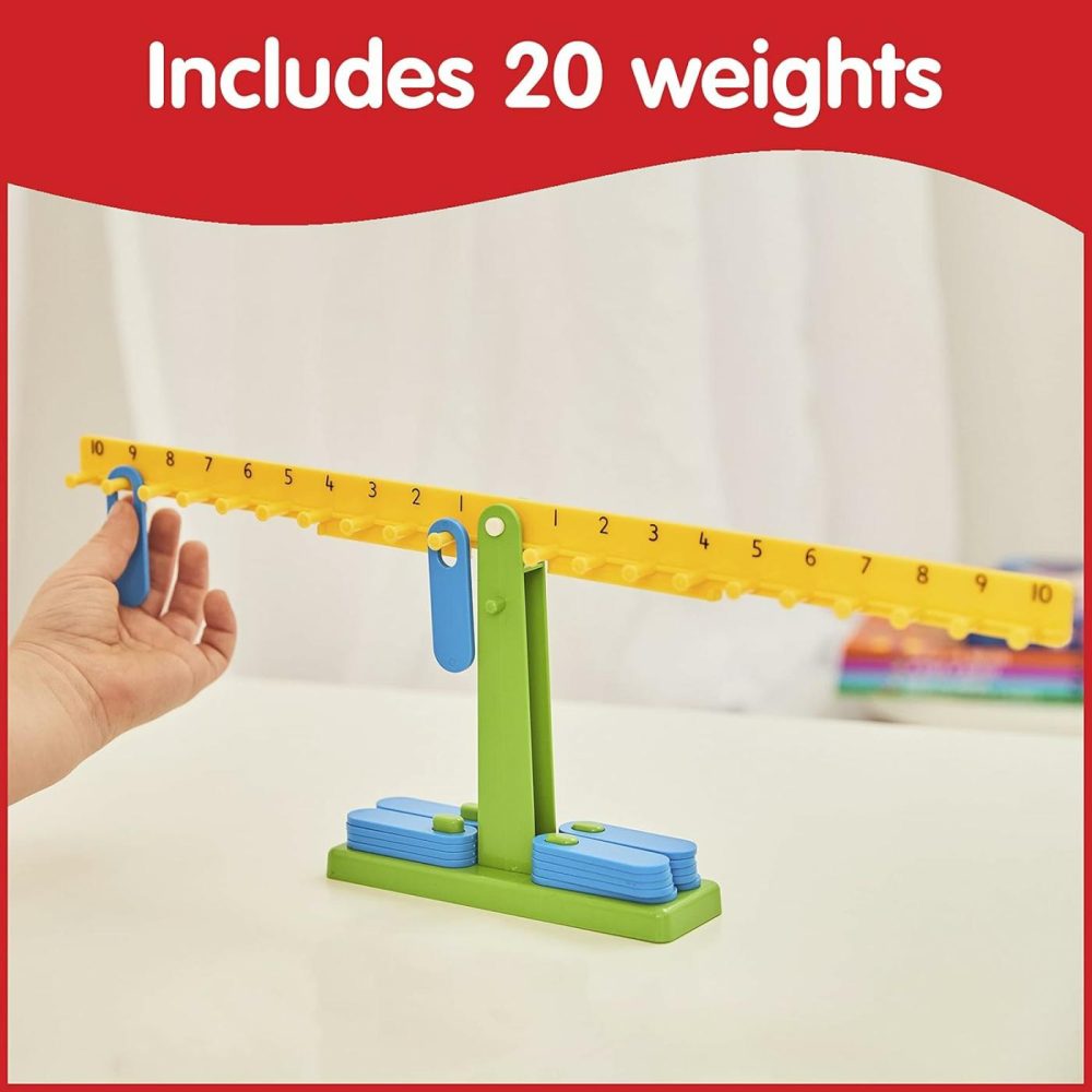 Student Math Balance – In Home Learning Manipulative For Early Math And Number Concepts – Includes 20 Weights – Beginner Addition  Subtraction And Equations  |  Sorting & Stacking Toys All Toys Sorting & Stacking Toys