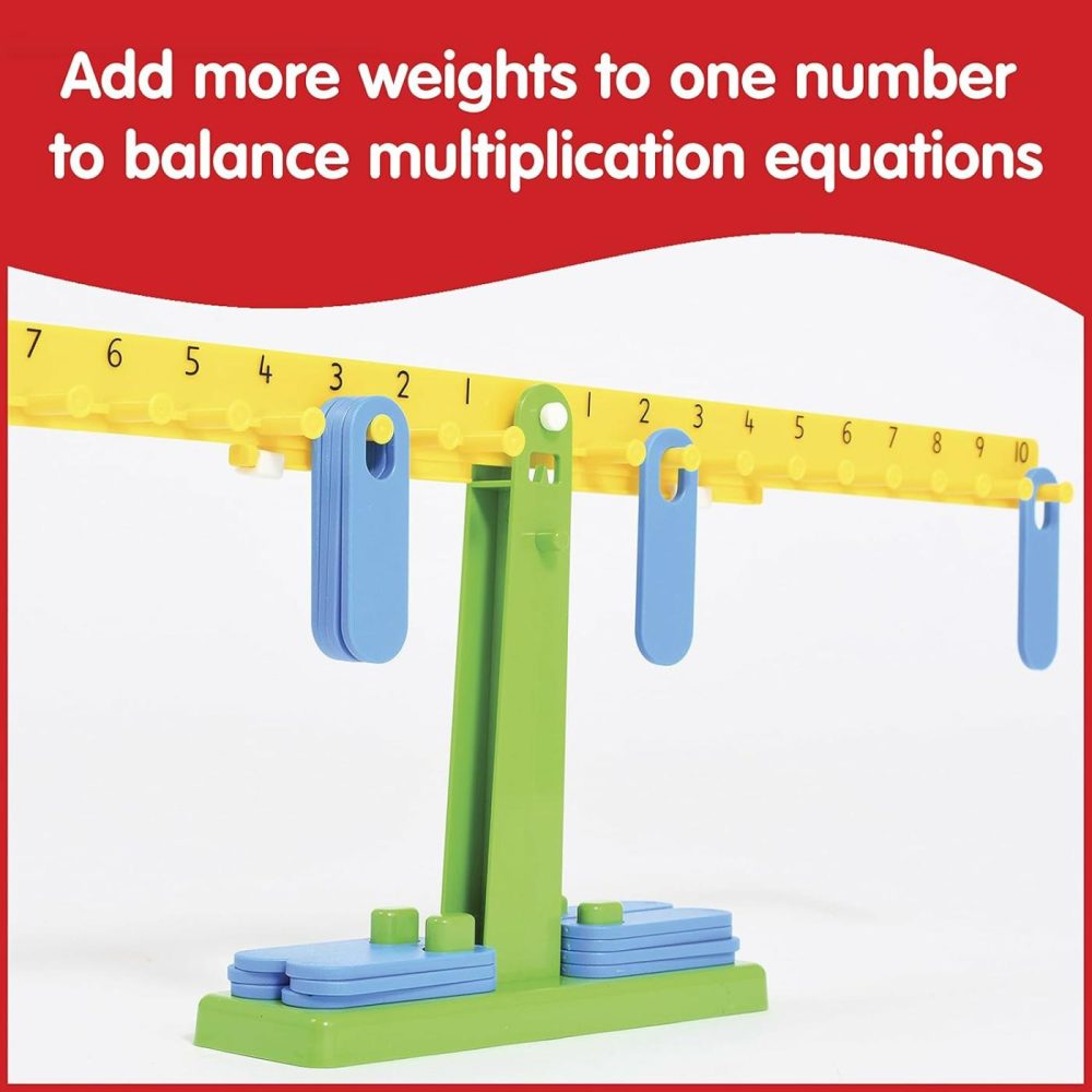 Student Math Balance – In Home Learning Manipulative For Early Math And Number Concepts – Includes 20 Weights – Beginner Addition  Subtraction And Equations  |  Sorting & Stacking Toys All Toys Sorting & Stacking Toys