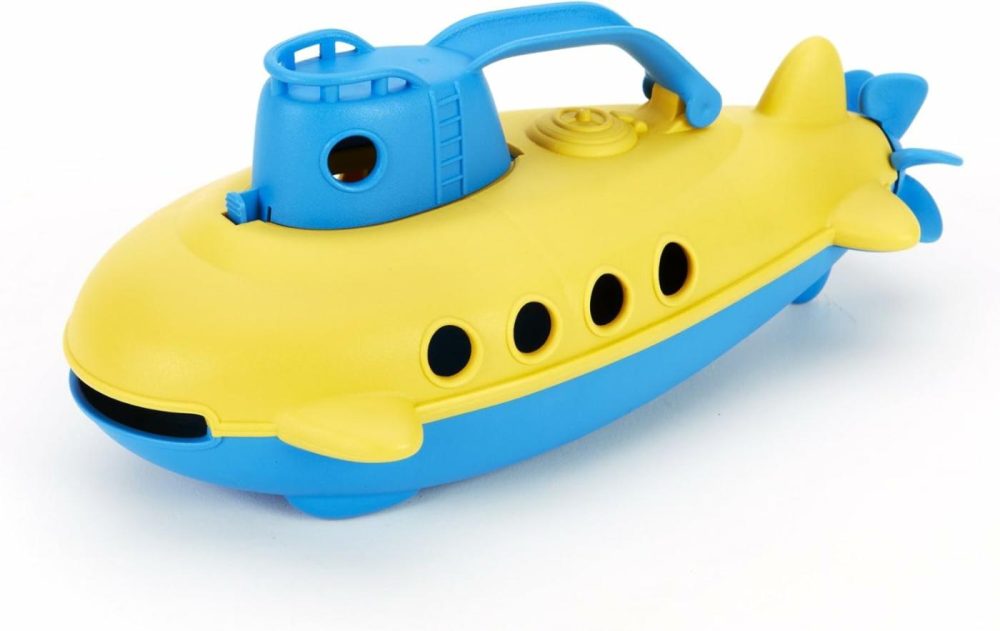 Submarine – Bpa  Phthalate Free Blue Watercraft With Spinning Rear Propeller Made From Recycled Materials. Safe Toys For Toddlers  |  Bath Toys All Toys Bath Toys