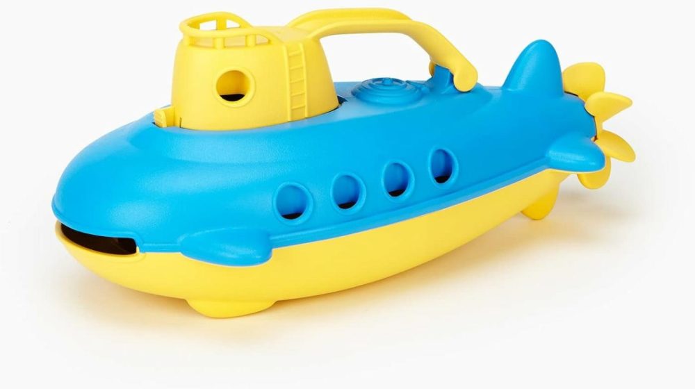 Submarine In Yellow & Blue – Bpa Free  Phthalate Free  Bath Toy With Spinning Rear Propeller. Safe Toys For Toddlers  Babies  |  Bath Toys All Toys Bath Toys