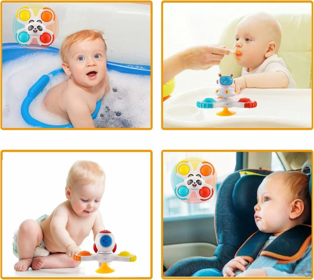 Suction Cup Spinner Toy For Baby 12-18Months  Bath Toys For Toddlers 1-3  Boys And Girls 1St Birthday Sensory Toys Gifts  |  Bath Toys All Toys Bath Toys