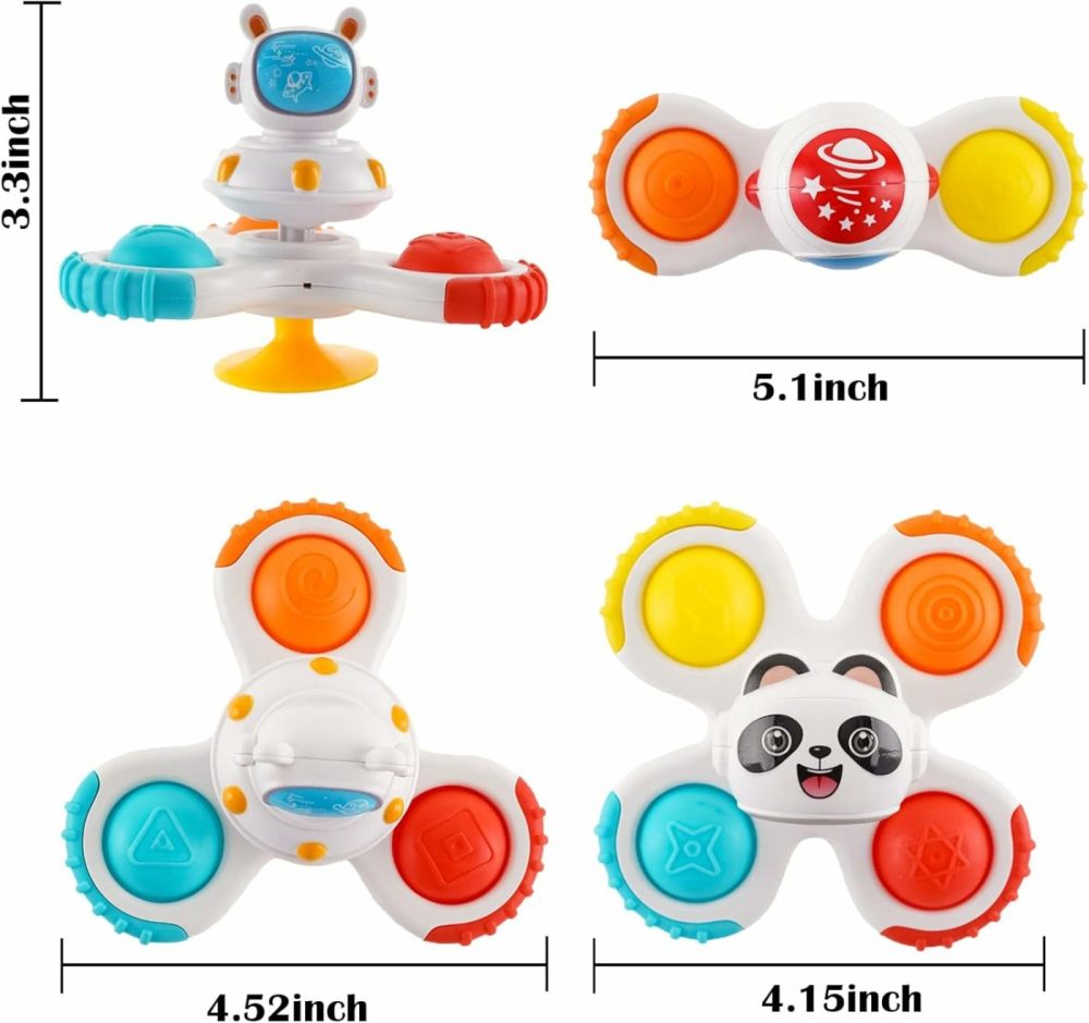 Suction Cup Spinner Toy For Baby 12-18Months  Bath Toys For Toddlers 1-3  Boys And Girls 1St Birthday Sensory Toys Gifts  |  Bath Toys All Toys Bath Toys